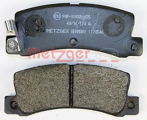 METZGER 1170546 Bremsbelagsatz, Scheibenbremse